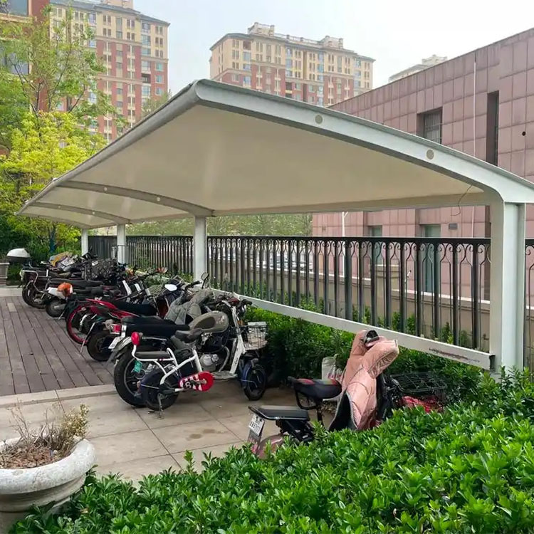 松原膜结构电动车棚